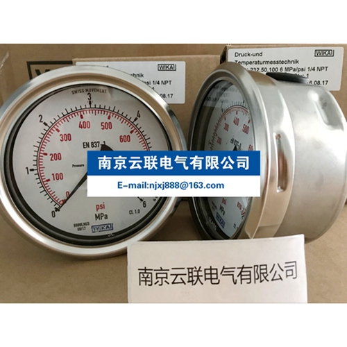 WIKA 232.50, 233.50 波登管壓力表，不銹鋼材質(zhì) 過程工業(yè)，標(biāo)準(zhǔn)型，NS 63、100和160