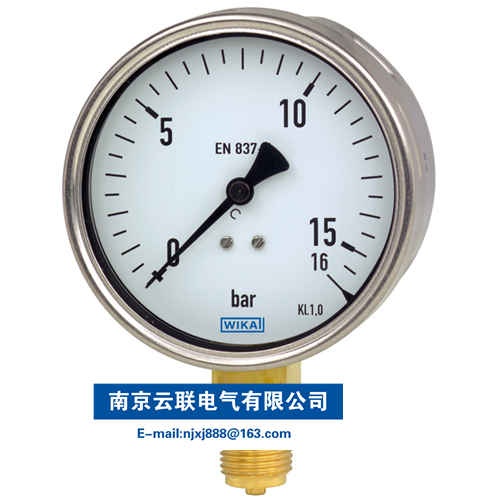 WIKA 212.20 波登管壓力表，銅合金材質(zhì)